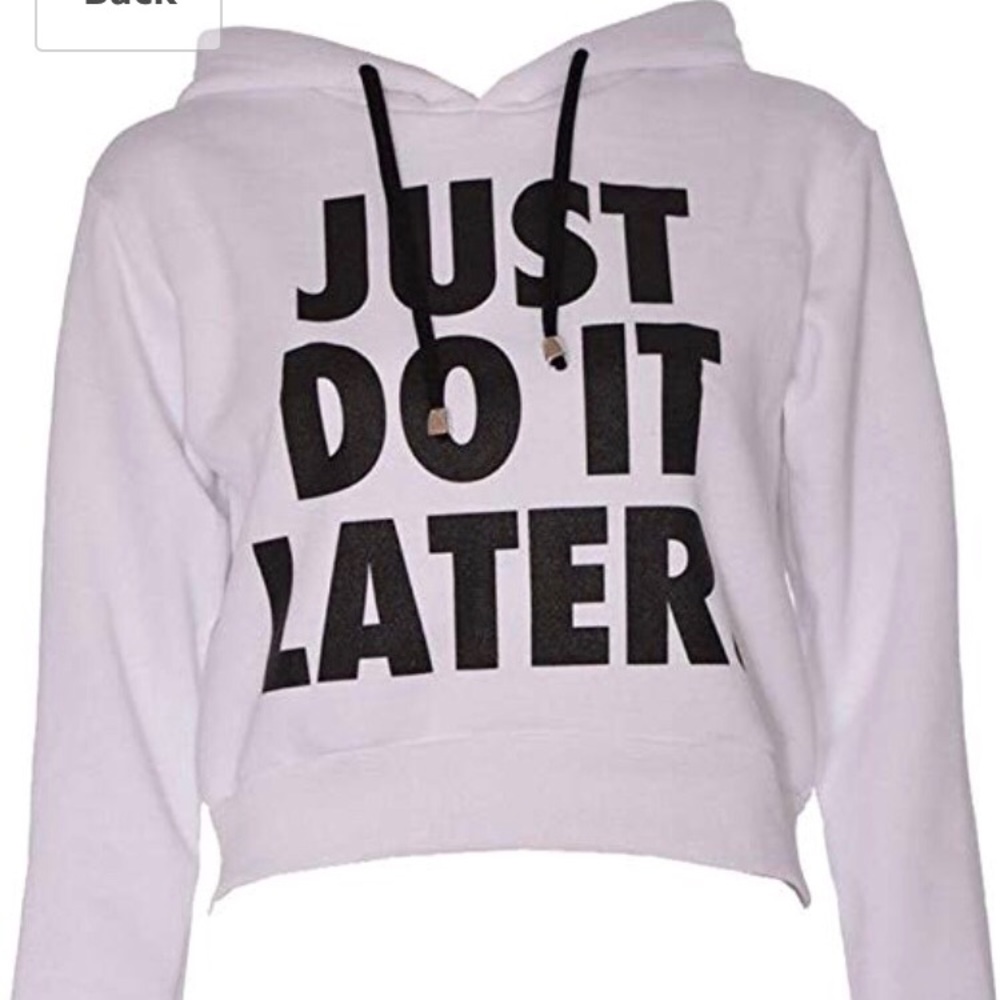 Long Sleeve Print Sleeve Crop Top Hoodie
